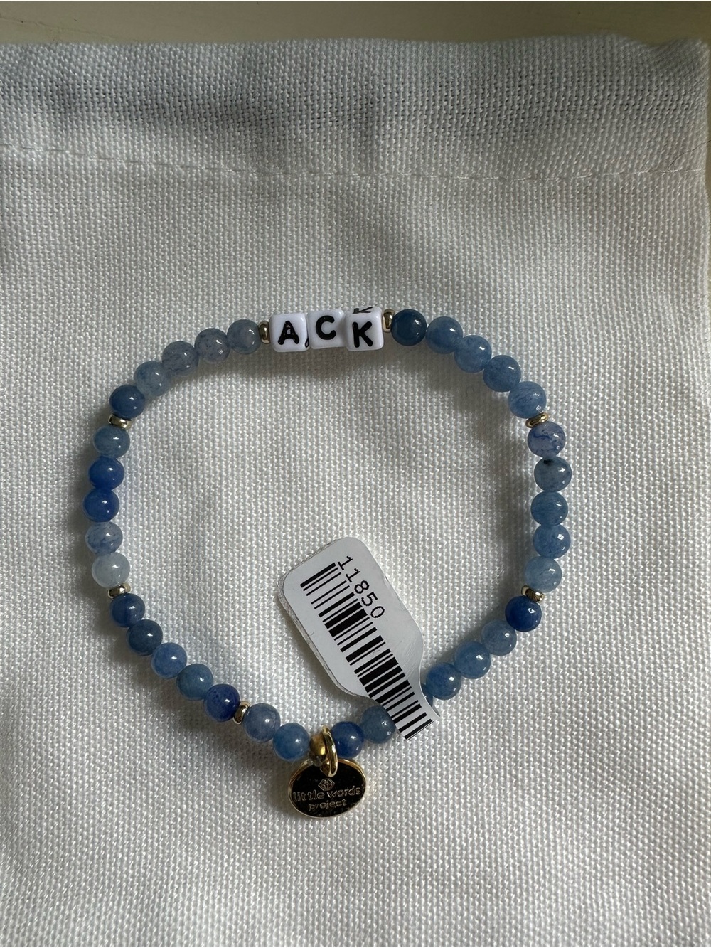 nantucket blue beaded bracelet
